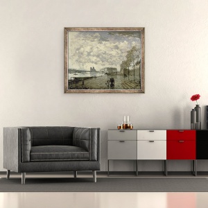 Tablou inramat - Frank Myers Boggs - Sena si Notre Dame, 50 x 60 cm - Img 2