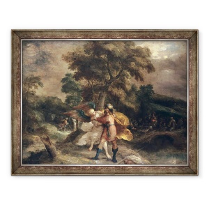 Tablou inramat - Frans II Francken - Iacov si ingerul, 70 x 90 cm
