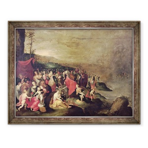 Tablou inramat - Frans II Francken the Younger - Traversarea Marii Rosii, 70 x 90 cm