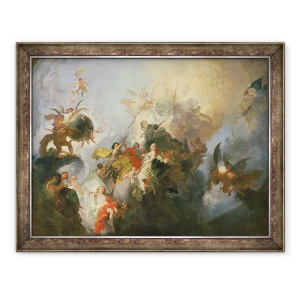 Tablou inramat - Franz Anton Maulbertsch - Glorificarea Ordinului Premonstratensienilor, 60 x 80 cm