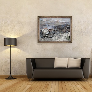 Tablou inramat - Franz Roubaud - Asediul Sevastopolului III, 60 x 80 cm - Img 2