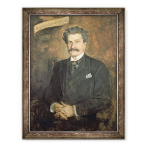 Tablou inramat - Franz Seraph von Lenbach - Johann Strauss cel Tanar, 70 x 90 cm
