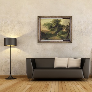 Tablou inramat - Friedrich Rosenberg - peisaj, 60 x 80 cm - Img 2