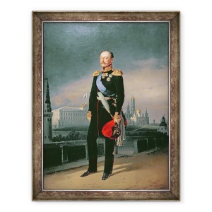Tablou inramat - G. Botmann - Portretul imparatului Alexandru al II-lea 1818-81, 60 x 80 cm