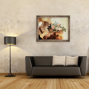 Tablou inramat - Gaspar de Crayer - Doamna Noastra a Rozariului, 60 x 80 cm - Img 2