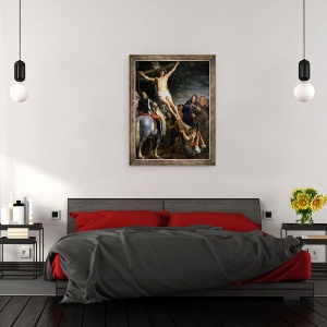 Tablou inramat - Gaspar de Crayer - Ridicarea Crucii, 70 x 90 cm - Img 3