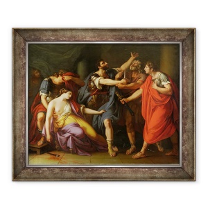 Tablou inramat - Gavin Hamilton - Moartea Lucretiei, 50 x 60 cm