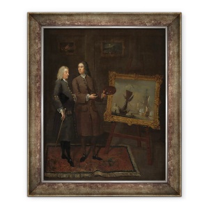 Tablou inramat - Gawen Hamilton - Thomas Walker si Peter Monamy, 50 x 60 cm