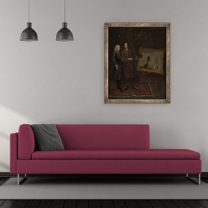 Tablou inramat - Gawen Hamilton - Thomas Walker si Peter Monamy, 50 x 60 cm - Img 2