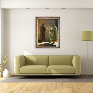 Tablou inramat - Ge - Ce este Adevarul? Hristos si Pilat 1890, 60 x 80 cm - Img 2