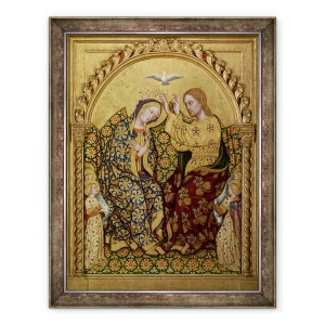 Tablou inramat - Gentile da Fabriano - incoronarea Fecioarei, 70 x 90 cm
