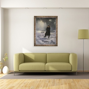 Tablou inramat - Georg Rosen - Exploratorul A. E. Nordenskiold, 70 x 90 cm - Img 2