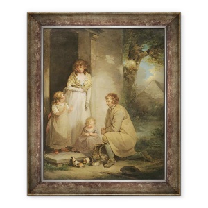 Tablou inramat - George Morland - Porcusori, 70 x 85 cm