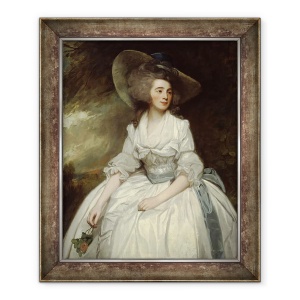 Tablou inramat - George Romney - Dna Francis Russell, 70 x 85 cm