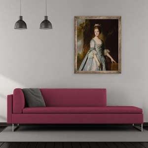 Tablou inramat - George Romney - Portretul lui Mary White, 70 x 85 cm - Img 2