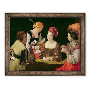 Tablou inramat - Georges de la Tour - Cheat cu asul de caro, 60 x 80 cm