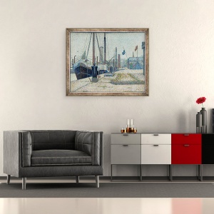 Tablou inramat - Georges Pierre Seurat - Maria la Honfleur, 50 x 60 cm - Img 2