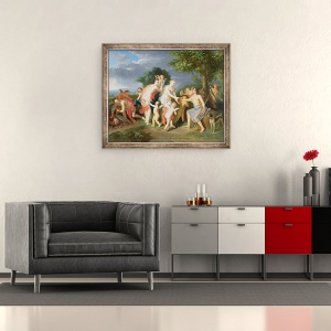 Tablou inramat - Gerard Hoet - Judecata de la Paris, 50 x 60 cm - Img 2