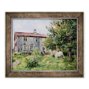 Tablou inramat - Gerhard Peter Frantz Vilhelm Munthe - La Ferma, 70 x 85 cm
