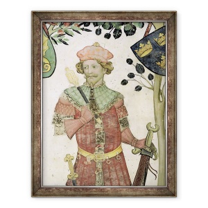 Tablou inramat - Giacomo Jaquerio - Cele Noua Worthies si cele noua femei demne, detalii ale lui Iuda Macabeul, 70 x 90 cm