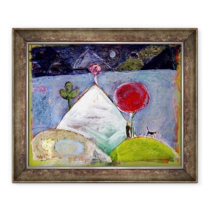 Tablou inramat - Gigi Sudbury - imi faci o pisica, 2005, 50 x 60 cm