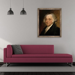 Tablou inramat - Gilbert Stuart - Portretul lui John Adams, 50 x 60 cm - Img 2