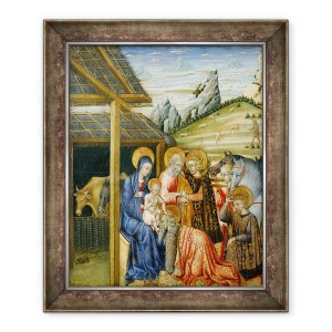 Tablou inramat - Giovanni di Paolo di Grazia - Adorarea Magilor, 50 x 60 cm