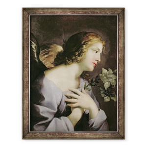 Tablou inramat - Giovanni Francesco Romanelli - ingerul Bunei Vestiri, 60 x 80 cm