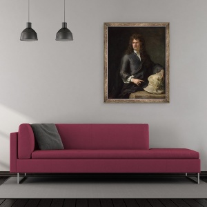 Tablou inramat - Godfrey Kneller - Gibbons ranjind, 50 x 60 cm - Img 2