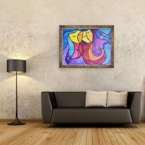 Tablou inramat - Guilherme Pontes - Doi dintre voi, 60 x 80 cm - Img 2