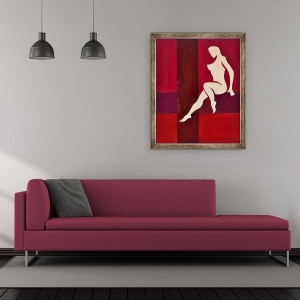 Tablou inramat - Guilherme Pontes - indraznet ca, 50 x 60 cm - Img 2