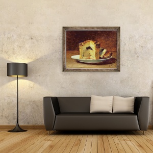 Tablou inramat - Guillaume Romain Fouace - Natura moarta a placintei, 70 x 90 cm - Img 2