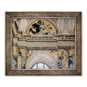 Tablou inramat - Gustav Klimt - Interiorul Muzeului Kunsthistorisches, 70 x 85 cm