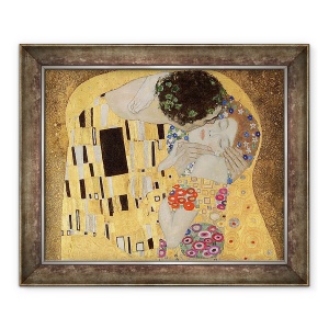 Tablou inramat - Gustav Klimt - Sarutul II, 50 x 60 cm
