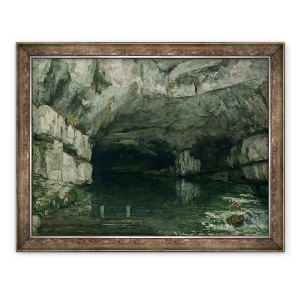 Tablou inramat - Gustave Courbet - Grota din Loue, 60 x 80 cm