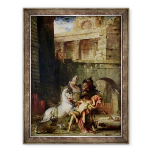 Tablou inramat - Gustave Moreau - Diomede fiind mancat de caii sai, 70 x 90 cm