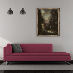 Tablou inramat - Gustave Moreau - Hercule si Hydra Lernaeana, 70 x 85 cm - Img 2