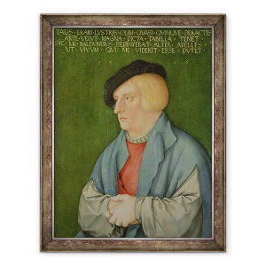 Tablou inramat - Hans Baldung Grien - Portretul unui Tanar, 60 x 80 cm