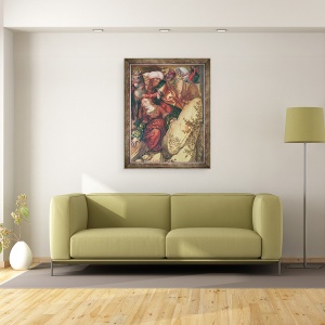 Tablou inramat - Hans Fries - Martiriul Sfantului Barbara, 60 x 80 cm - Img 2