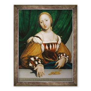 Tablou inramat - Hans Holbein the Younger - Laïs din Corint, 60 x 80 cm