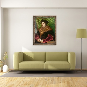 Tablou inramat - Hans Holbein the Younger - Portretul lui Sir Thomas More 1478-1535, 60 x 80 cm - Img 2