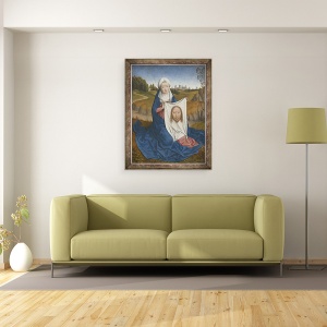 Tablou inramat - Hans Memling - St. Veronica, 60 x 80 cm - Img 2