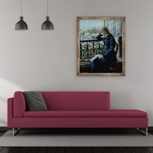 Tablou inramat - Hans Olaf Heyerdahl - La fereastra, 50 x 60 cm - Img 2
