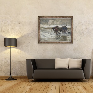 Tablou inramat - Hans von Bartels - La Dune, 60 x 80 cm - Img 2