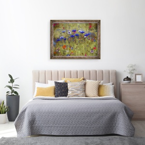 Tablou inramat - Helen White - Albastru Albastrea, 2020, 60 x 80 cm - Img 3