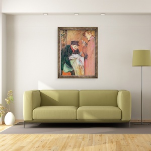 Tablou inramat - Henri de Toulouse-Lautrec - Spalatoria Casei, 70 x 90 cm - Img 2