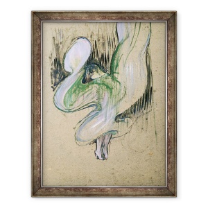 Tablou inramat - Henri de Toulouse-Lautrec - Studiu pentru Loie Fuller 1862-1928 la Folies-Bergere, 60 x 80 cm