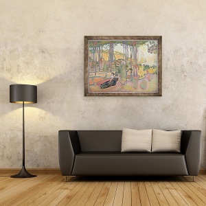 Tablou inramat - Henri-Edmond Cross - Aerul de seara, 60 x 80 cm - Img 2
