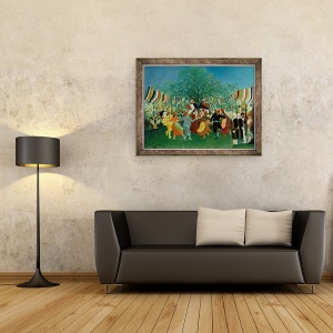 Tablou inramat - Henri J.F. Rousseau - Centenarul Independentei, 70 x 90 cm - Img 2