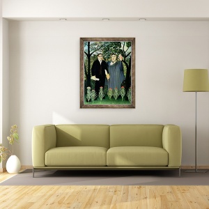 Tablou inramat - Henri J.F. Rousseau - Muza care inspira poetul, 60 x 80 cm - Img 2